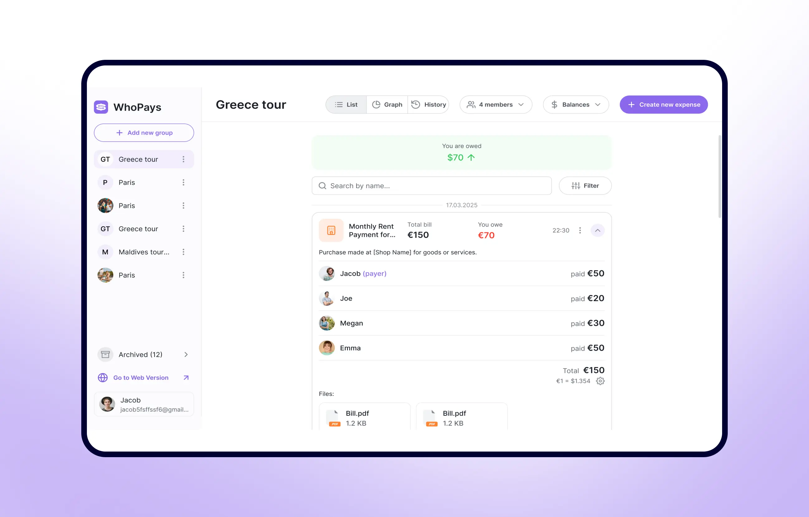 Project Personal Finance App Development